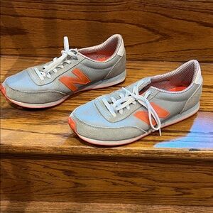 New Balance 410 Women's Sneakers in Gray and Orange